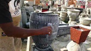 The Beautiful Flower Pots Making with Cement - You'll Want To Use For Your Garden