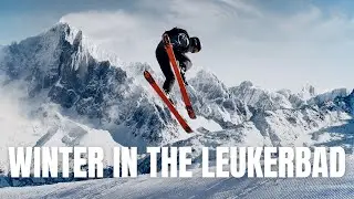 Leukerbad. Switzerland winter. Ski resort.