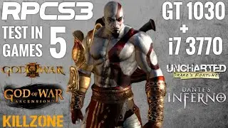 RPCS3 Emulator Test In 5 Games | GT 1030 + i7 3770