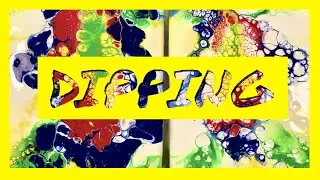 🖼 CÓMO HACER UN DÍPTICO CON DIPPING - (POURING en español)