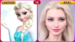 Disney's characters in realistic versions | Cartoon vs real life