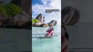 Clear Kayaking at La Digue, Seychelles #shorts #seychelles #seychellesisland #ladigue #clearkayak