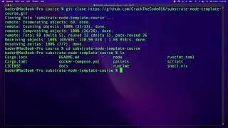 Installing & Using the Substrate Node Template