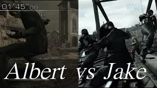 Resident Evil Albert Wesker vs Jake Muller melee moves comparison /ウェスカーとジェイクの体術モーション比較