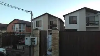 Забор, кирпичные колонны, откатные ворота, калитка готовы