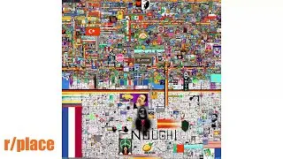 2022 Reddit r/place 1-5 day Full complete time lapse 8K