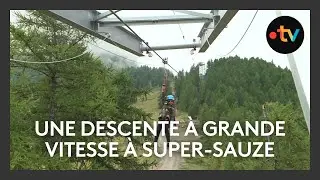 Une tyrolienne géante ouvre ses portes à Super-Sauze (04)