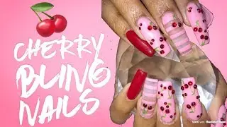 Cherry Nails Tutorial | Acrylic Nails Design