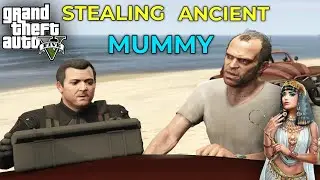 STEALING ANCIENT MUMMY STATUE|GTA V GAMEPLAY HINDI|TECHNO GAMERZ