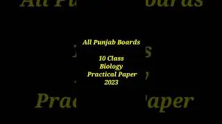 10 Class Biology Practical Paper 2023