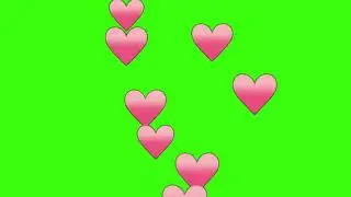 Green screen |💗 Hearts | Animation | Footage | Download | №291