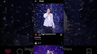 Jin's first Ig posts after military