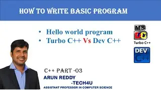 C++ PART 03 - HOW TO WRITE C++ PROGRAM || BASIC C++ PROGRAM  || C++ PROGRAM TELUGU ||