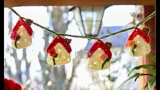 Guirnalda de casitas (Paso a paso en crochet)