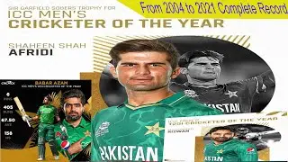 Shaheen Shah Afridi ICC Award 2021 Winner ICC Men’s Cricketer of the Year|Babar Azam ODI|Rizwan T20i