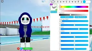 How To Make Glitchtale Sans In Robloxian Highschool [Part 2 - Eyebrows, Grey Shirt, Neck Fluff]