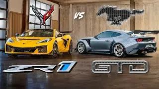2025 CORVETTE ZR1 VS 2025 MUSTANG GTD! Which is King of the Hill?