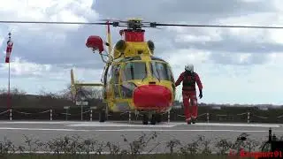 [HD] NHC02 , DHNHA AS 365 Offshore Rescue Helicopter Start from Hospital