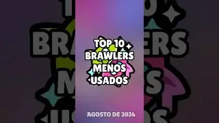 TOP 10 BRAWLERS MENOS USADOS DO BRAWL STARS!  #brawlstars #melhoresbrawlers #brawlstarstierlist