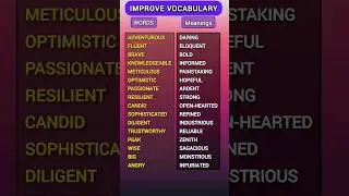 How to improve vocabulary 