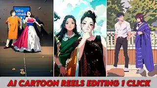 How to make anime video in one click | Cartoon Reels Editing