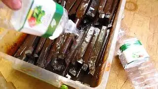 Чистка токарных резцов от ржавчины
