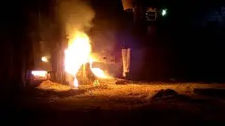 Загрузка мартеновской печи
