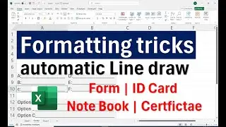 How to Automatically Draw Lines in Forms | Formatting Tricks for Professional Documents