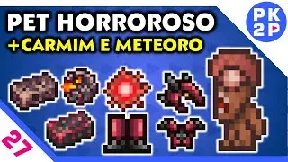 Terraria Mobile 1.3 ► Pet Feio, Armadura de Carmim e Tretas no Meteoro Maldito #27
