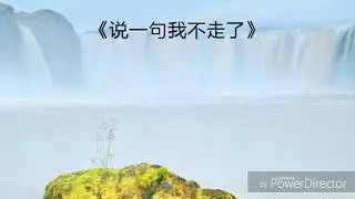 说一句我不走的