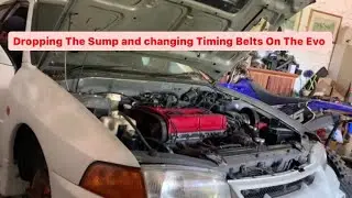 Taking the Sump Off and Changing the Timing Belt On The Mitsubishi Evolution 4