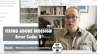 InDesign Error Code 5 Fix