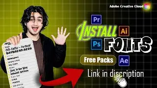 How to install fonts in Photoshop , Premiere pro and more | install fonts in your PC