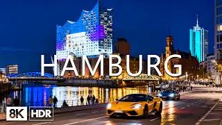 Hamburg Germany 8K 🇩🇪 Elegant Port City, Iconic European Bridges & Dazzling Speicherstadt Canals