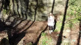 Manastir Tavna i vodopad Skakavac iz ptičije perspektive.