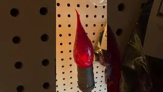 Flickering Ruby Red Silicone Bulb