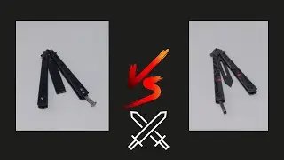 Overwatch butterfly knife testing (vs old butterfly knife)