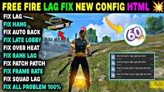FREE FIRE LAG FIX NEW HTML CODE | FIX LAG PROBLEM IN FREE FIRE | HOW TO FIX LAG 1GB 2GB 3GB 4GB RAM📲