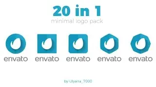 Minimal Logo Pack (20 in 1) | After Effects Template | Logo Stings