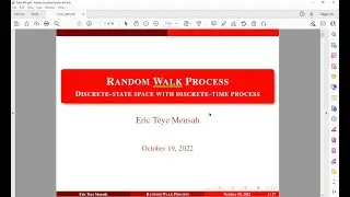 Introduction to Random Walk Process With Solved Example || Tutorial 8