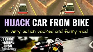 How to install Bike Jack Mod for Gta Sa | Steal car from bike mod Gta Sa | gta sa best cleo mods
