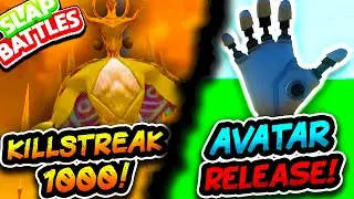 New AVATAR👨‍🔬 Glove & KILLSTREAK 1000!🤯 - Slap Battles Roblox