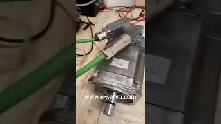 Siemens 1FK7063-5AF71-1FA0 test after repair. #eservo #siemens #brushless #maintenance #servomotor