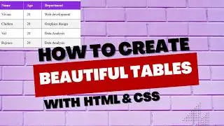 Tricks to creating a responsive Table with html and CSS in 10mins 
