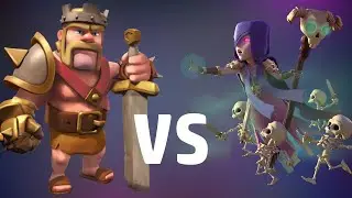 Level 80 Barb King  vs Witches - Who Wins?