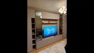 ТВ зона. Совместили со шкафами. Как Вам?