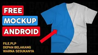 Cara menempelkan desain pada kaos di HP | Membuat mockup di pixellab