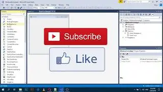 How to show toolbox and solution explorer and properties in visual studio