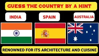 20 Countries With Their Names and Hint For What They are Famous
