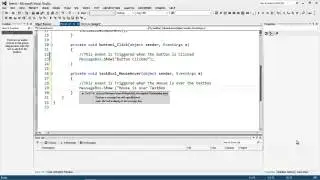 Events and Event handlers - C#